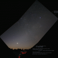 Zodiakallicht (mit Venus) am Morgenhimmel des 19. August 2009 in Jeßnigk 