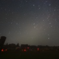 Prächtiges Zodiakallicht mit M 44, Castor, Pollux... am frühen Sonntag-Morgen des HTT 2010 