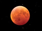 Totale Mondfinsternis - 09. Januar 2001 - Beobachtungen in Herzberg (E.):   farbige Gemini-Sterne im Hintergrund