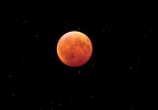 Totale Mondfinsternis - 09. Januar 2001 - Beobachtungen in Herzberg (E.):   1 Std. + 2 min Totalität 